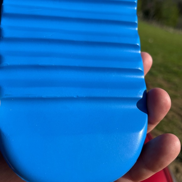 Blue EVA Algae Foam Slide Yeezy Type HI Res Blue size 12 Mens - Picture 6 of 11